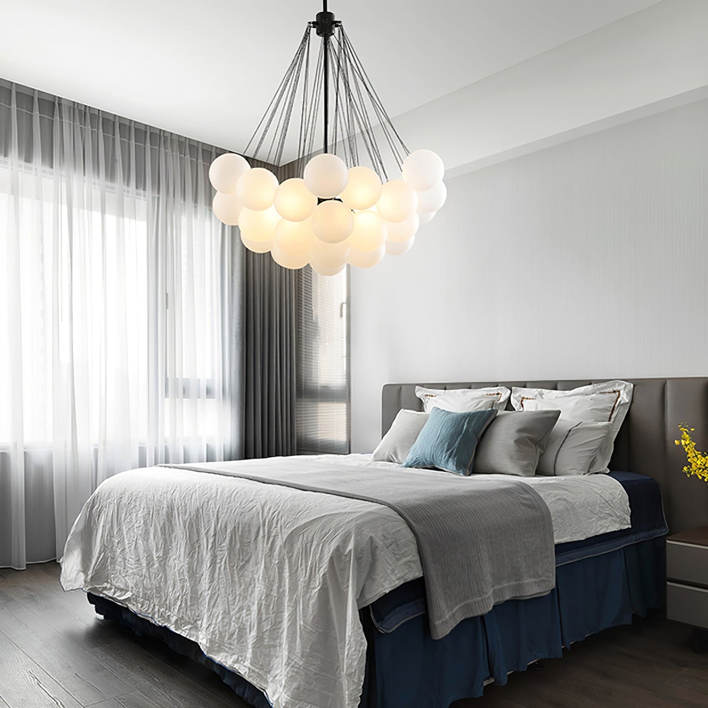 Halden Frosted Glass Bubble Chandelier