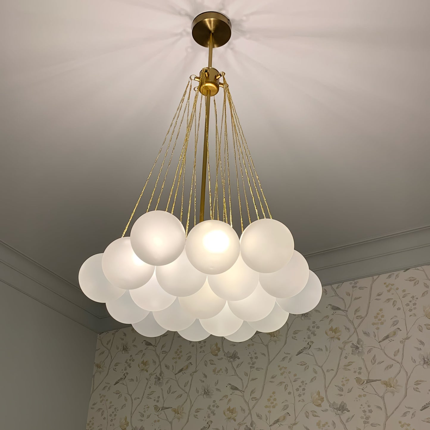 Halden Frosted Glass Bubble Chandelier