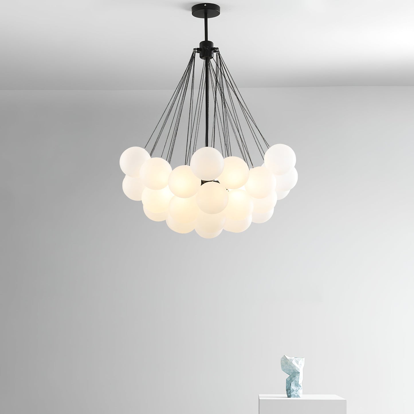 Halden Frosted Glass Bubble Chandelier