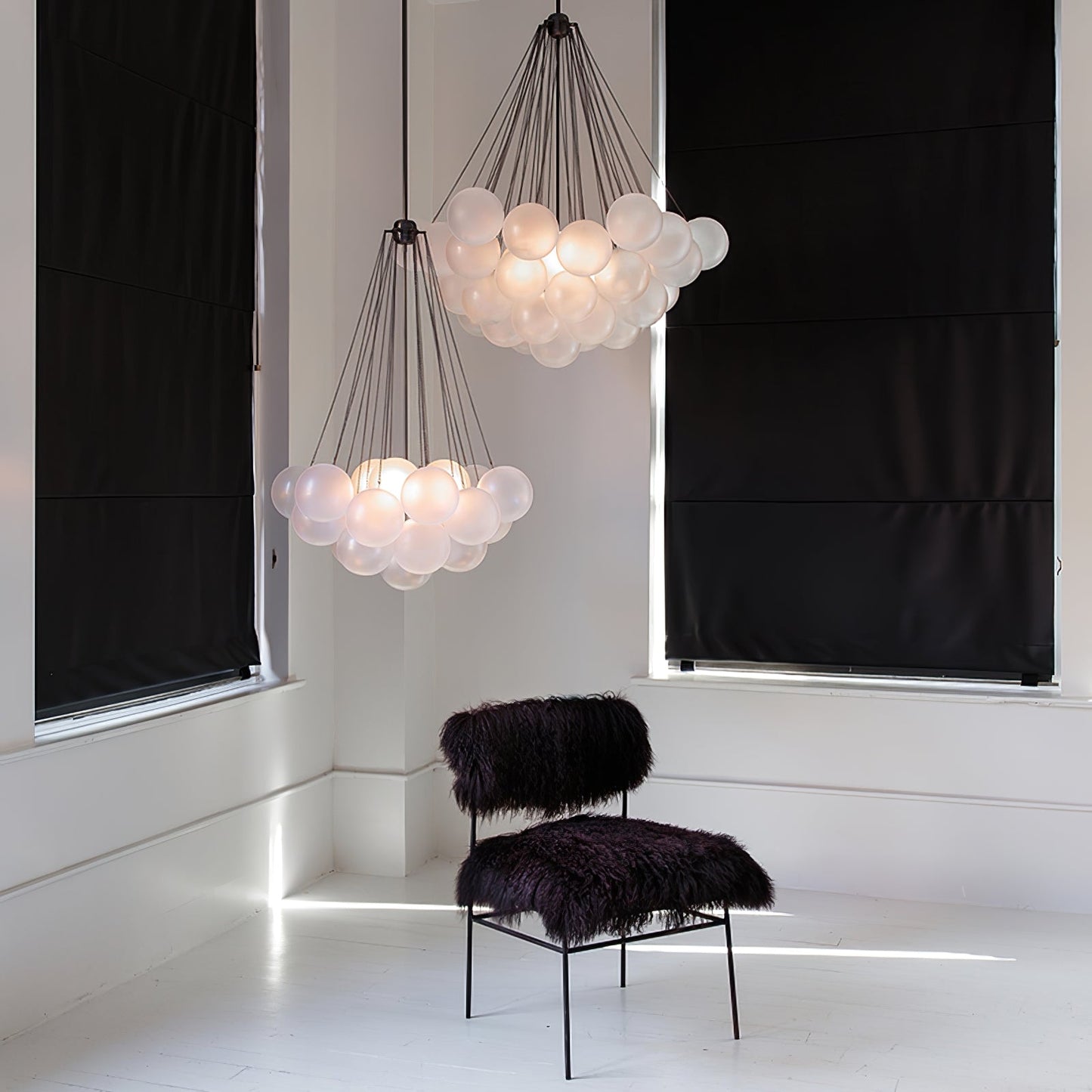 Halden Frosted Glass Bubble Chandelier