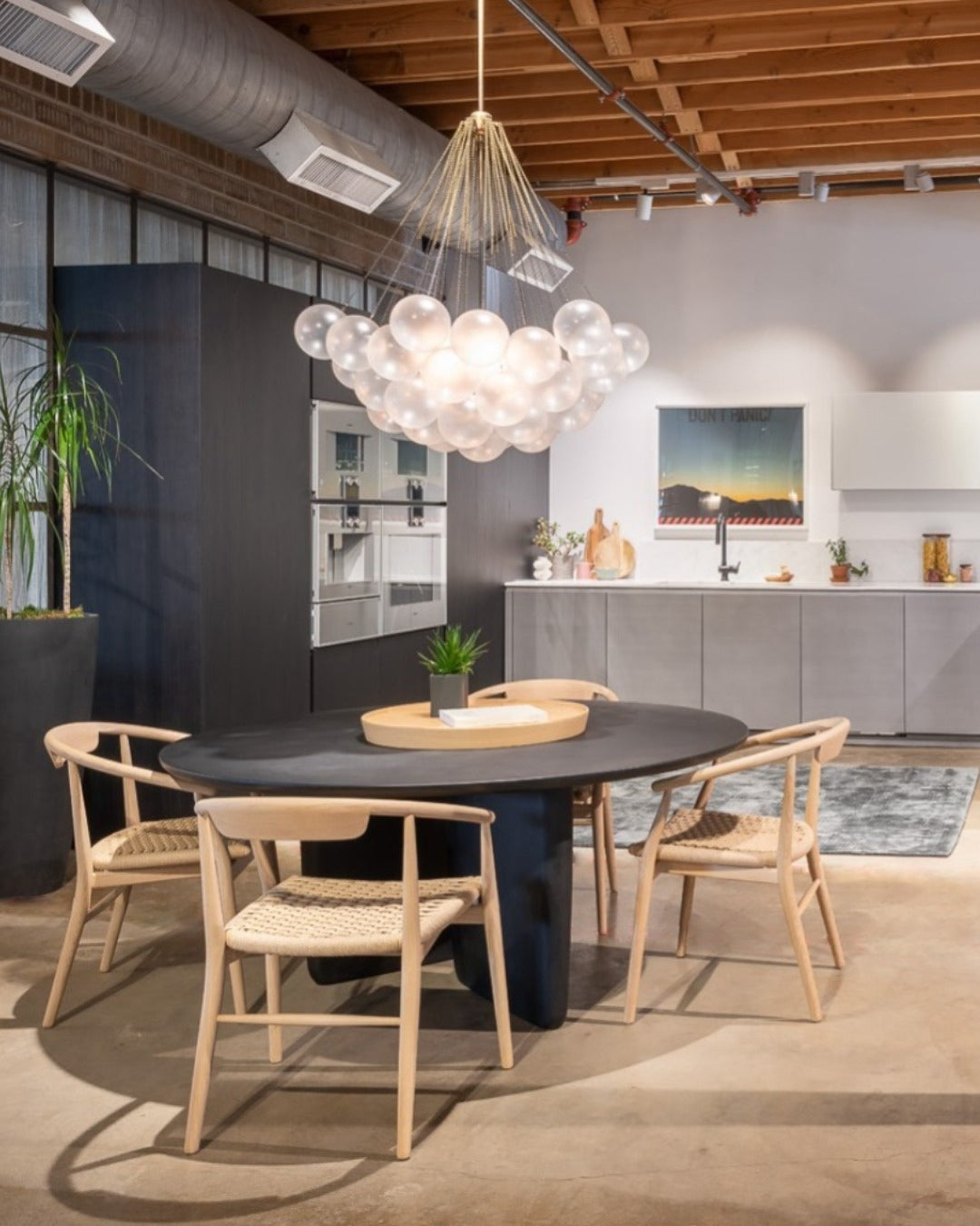 Halden Frosted Glass Bubble Chandelier