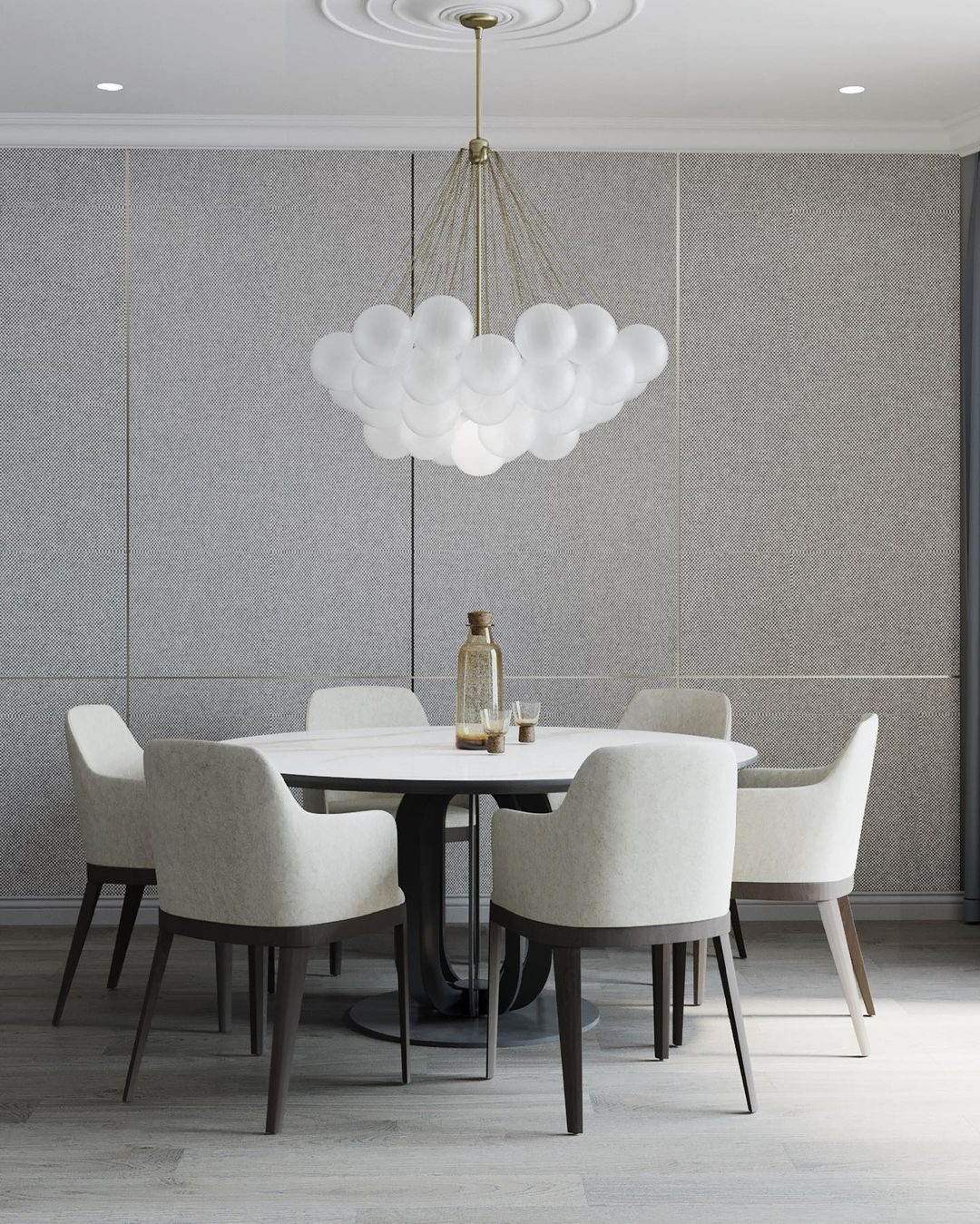 Halden Frosted Glass Bubble Chandelier