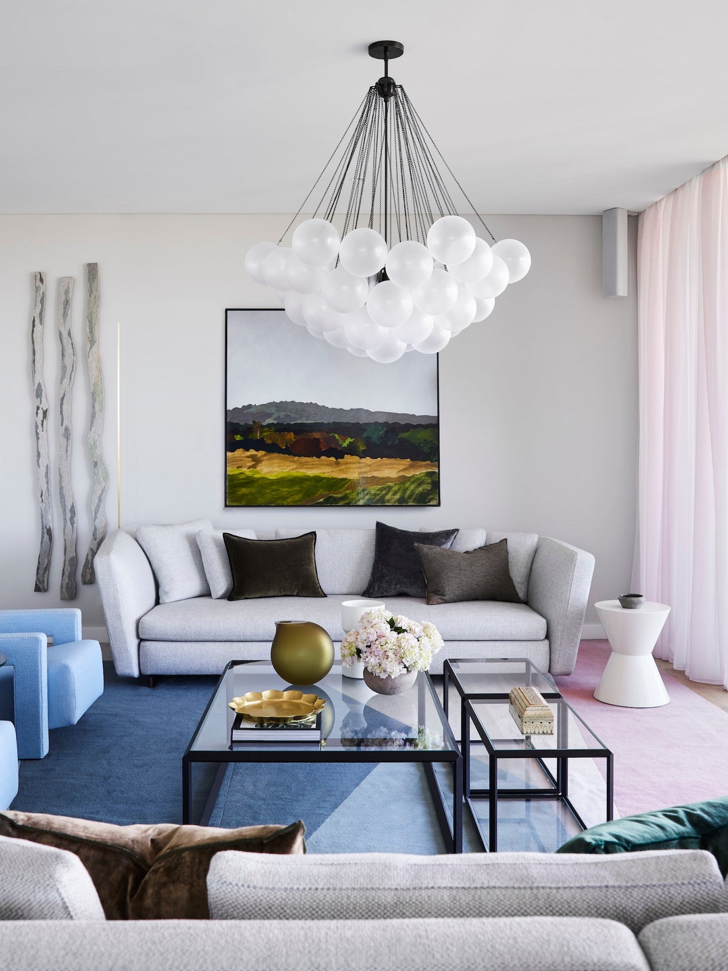 Halden Frosted Glass Bubble Chandelier