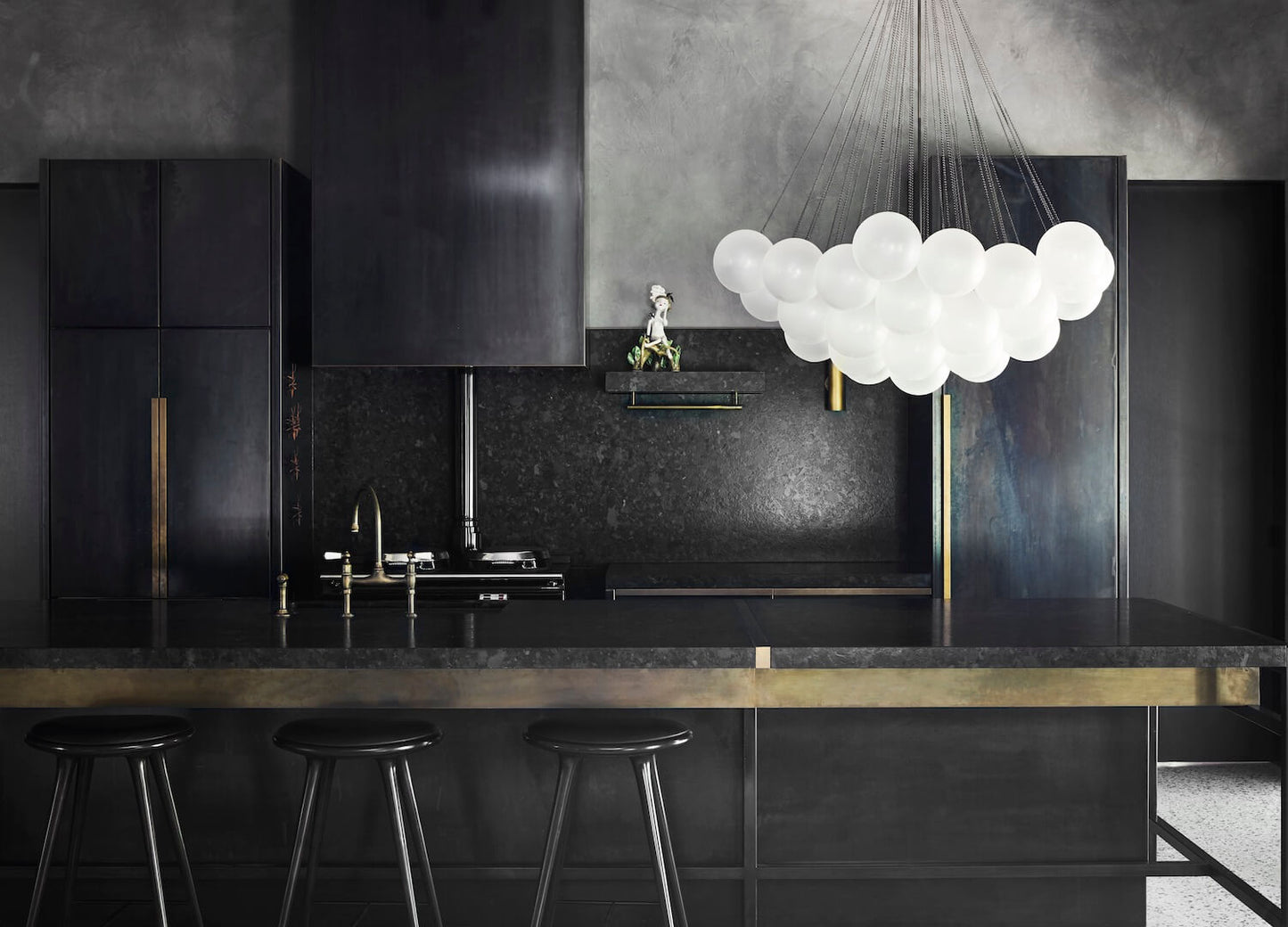 Halden Frosted Glass Bubble Chandelier