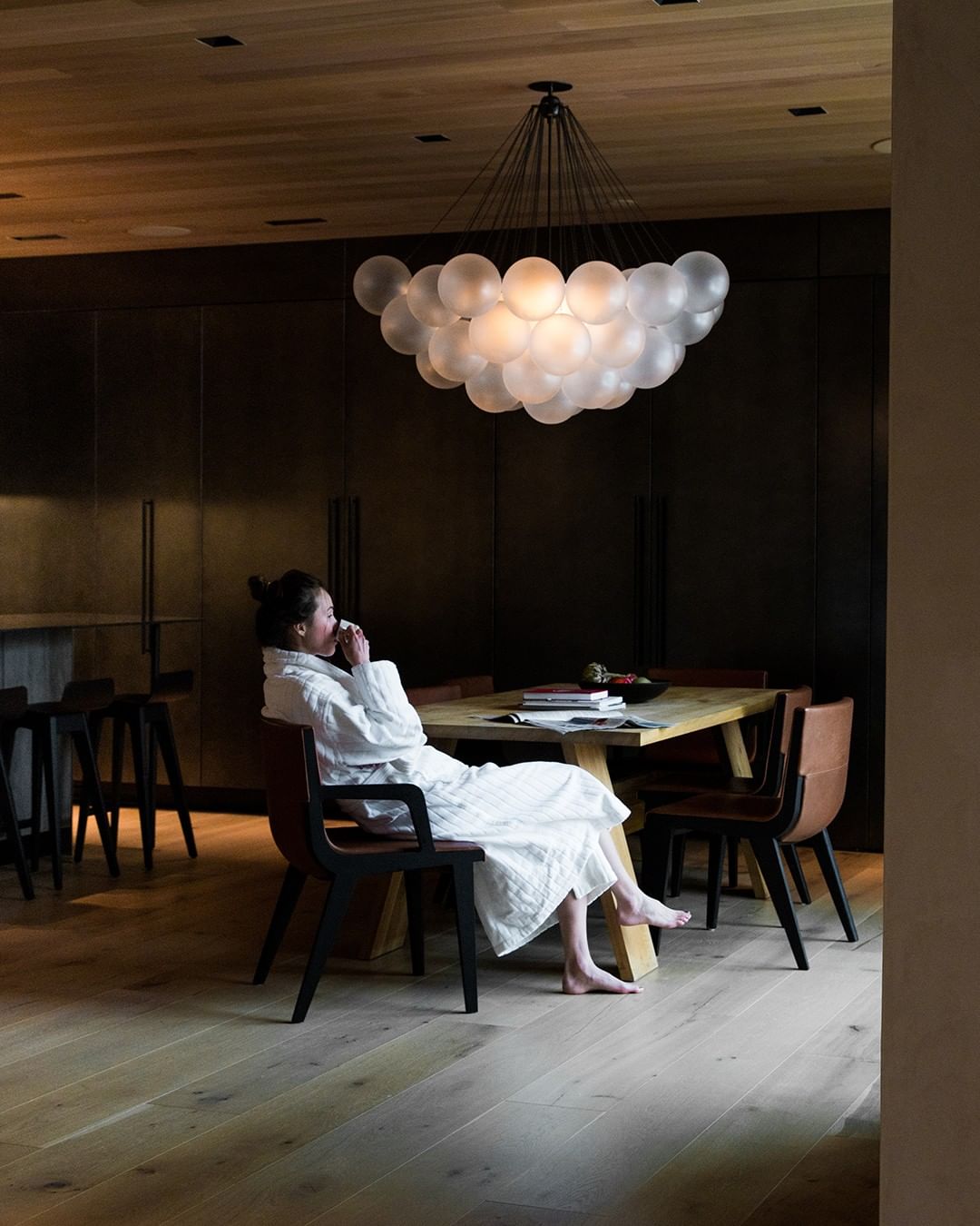 Halden Frosted Glass Bubble Chandelier