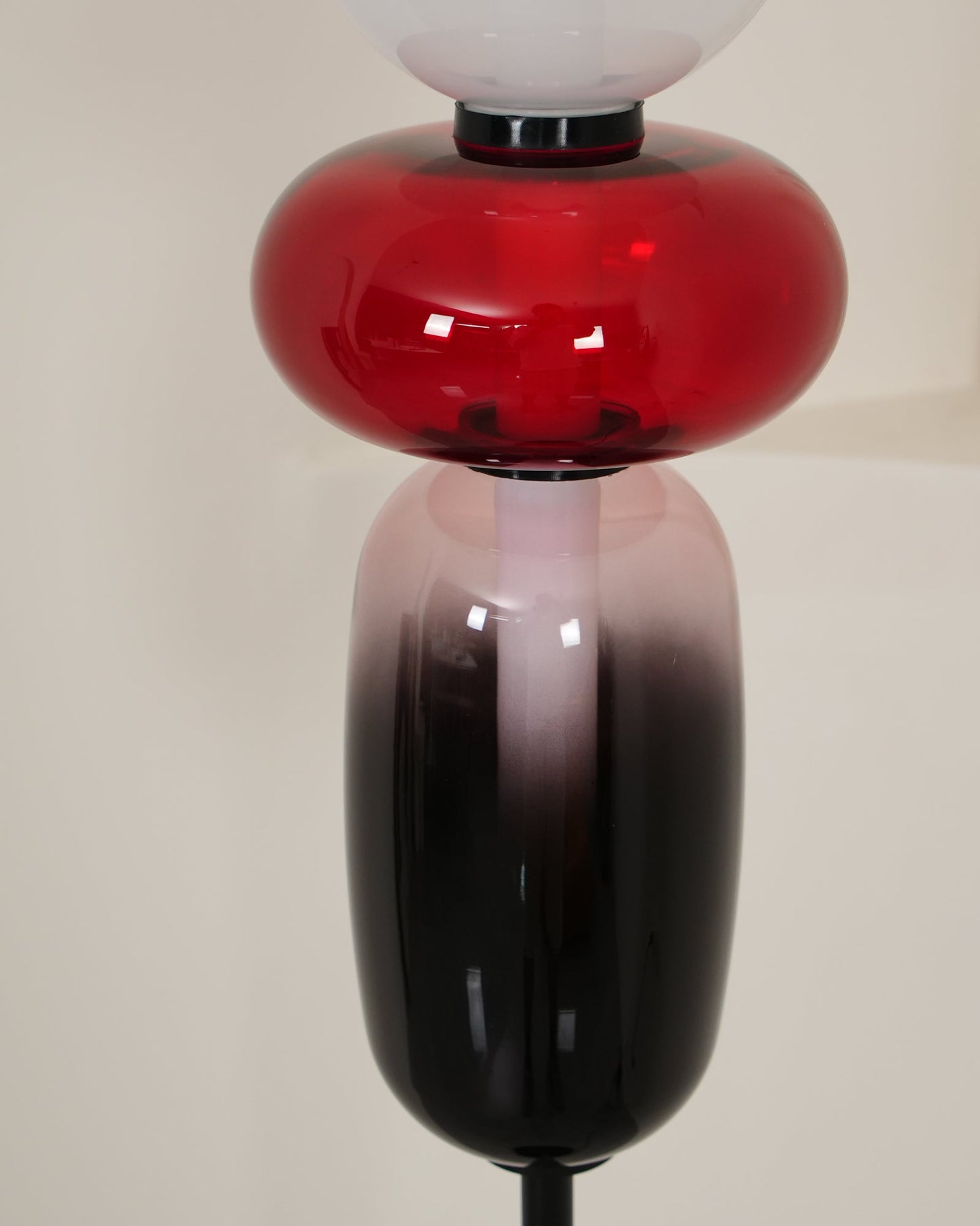Stacked Glass Pebble Floor Lamp