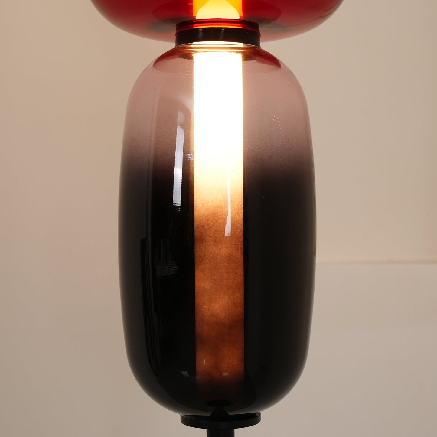 Stacked Glass Pebble Floor Lamp