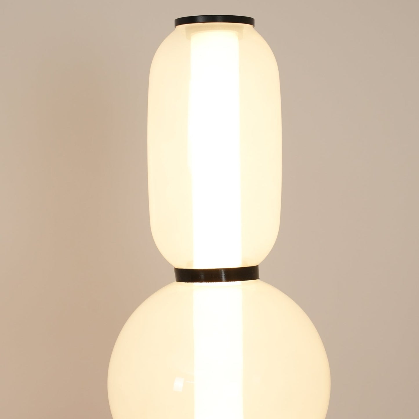 Stacked Glass Pebble Floor Lamp