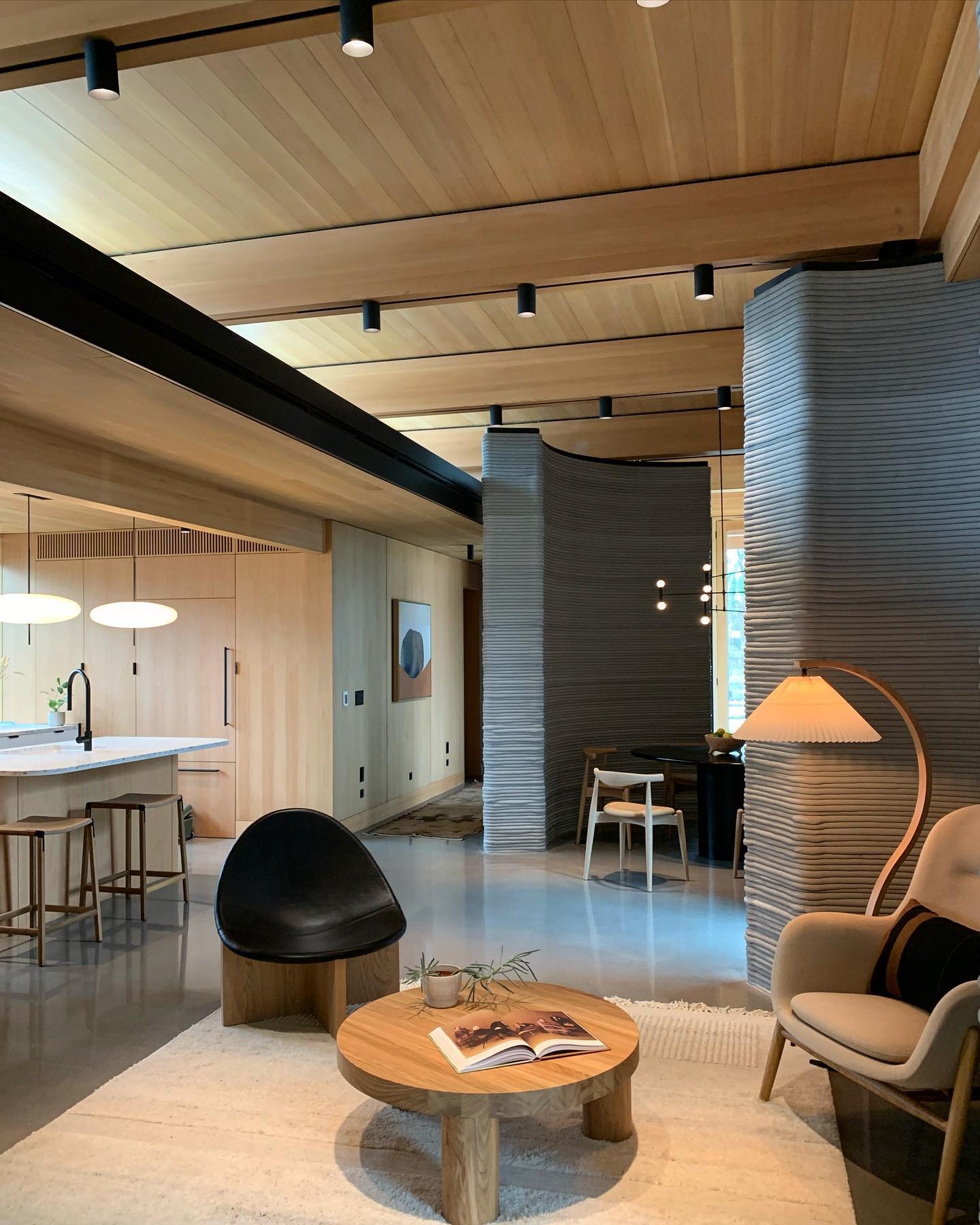 Wide Pleated Drum Shade Floor Lamp