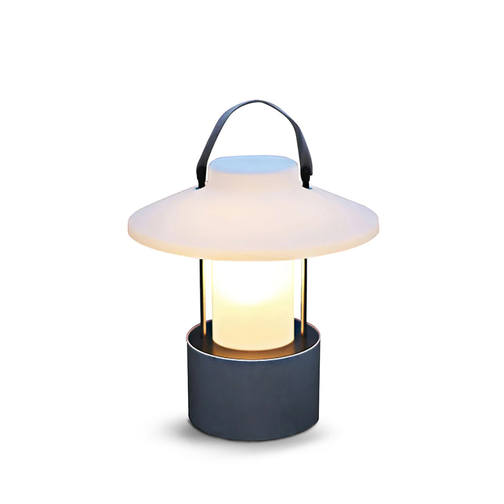 Frosted Globe Cordless Outdoor Table Lamp