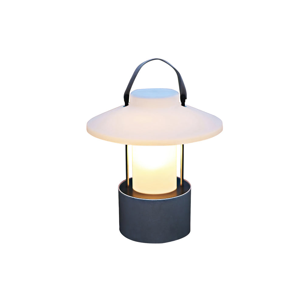 Frosted Globe Cordless Outdoor Table Lamp