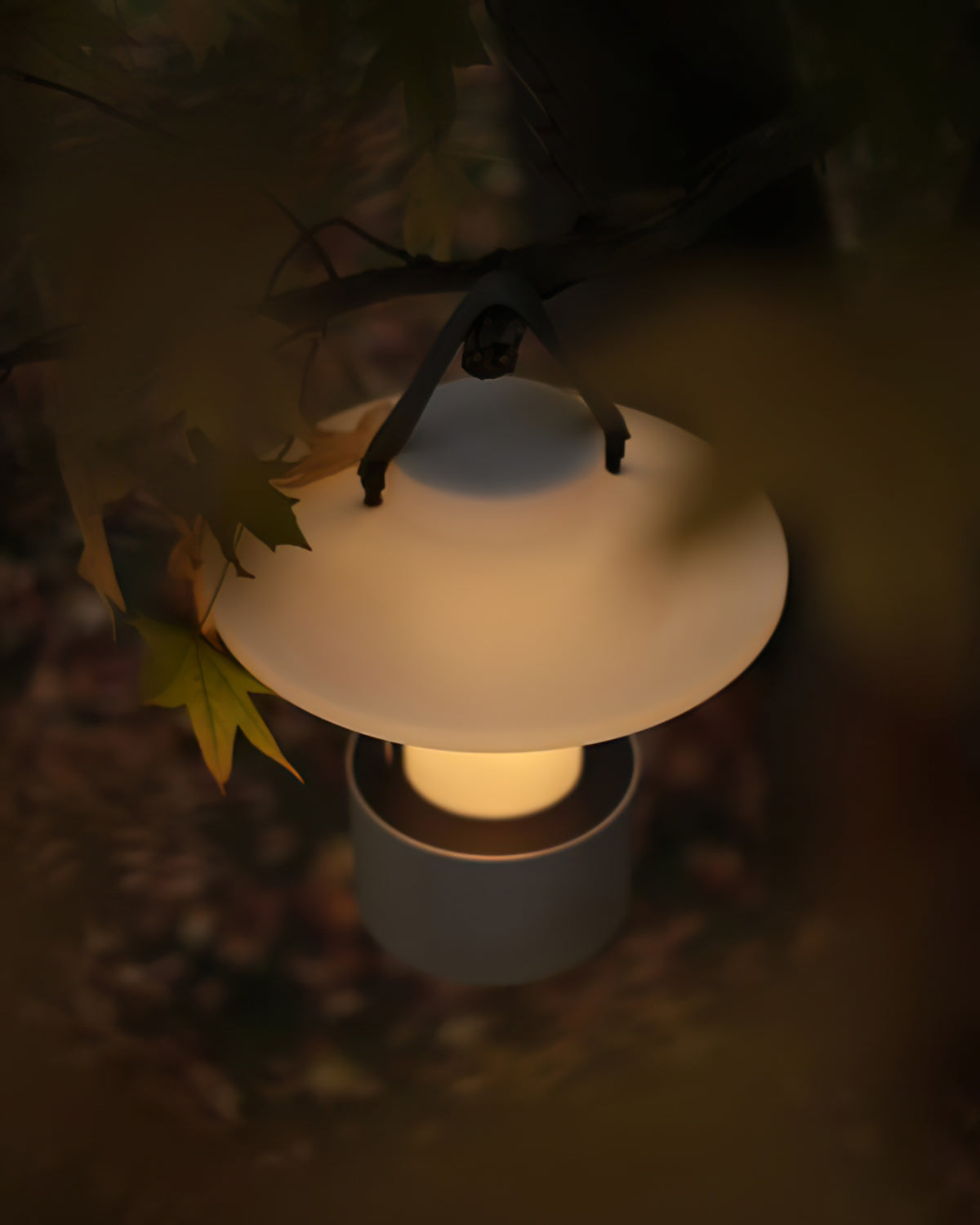 Frosted Globe Cordless Outdoor Table Lamp