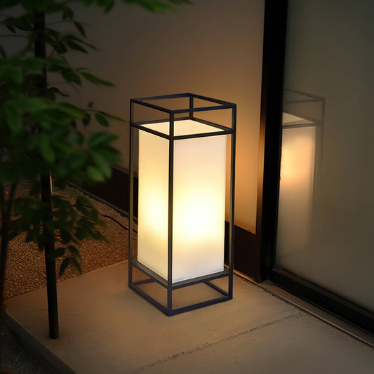 Slim Outdoor Lantern Floor Lamp