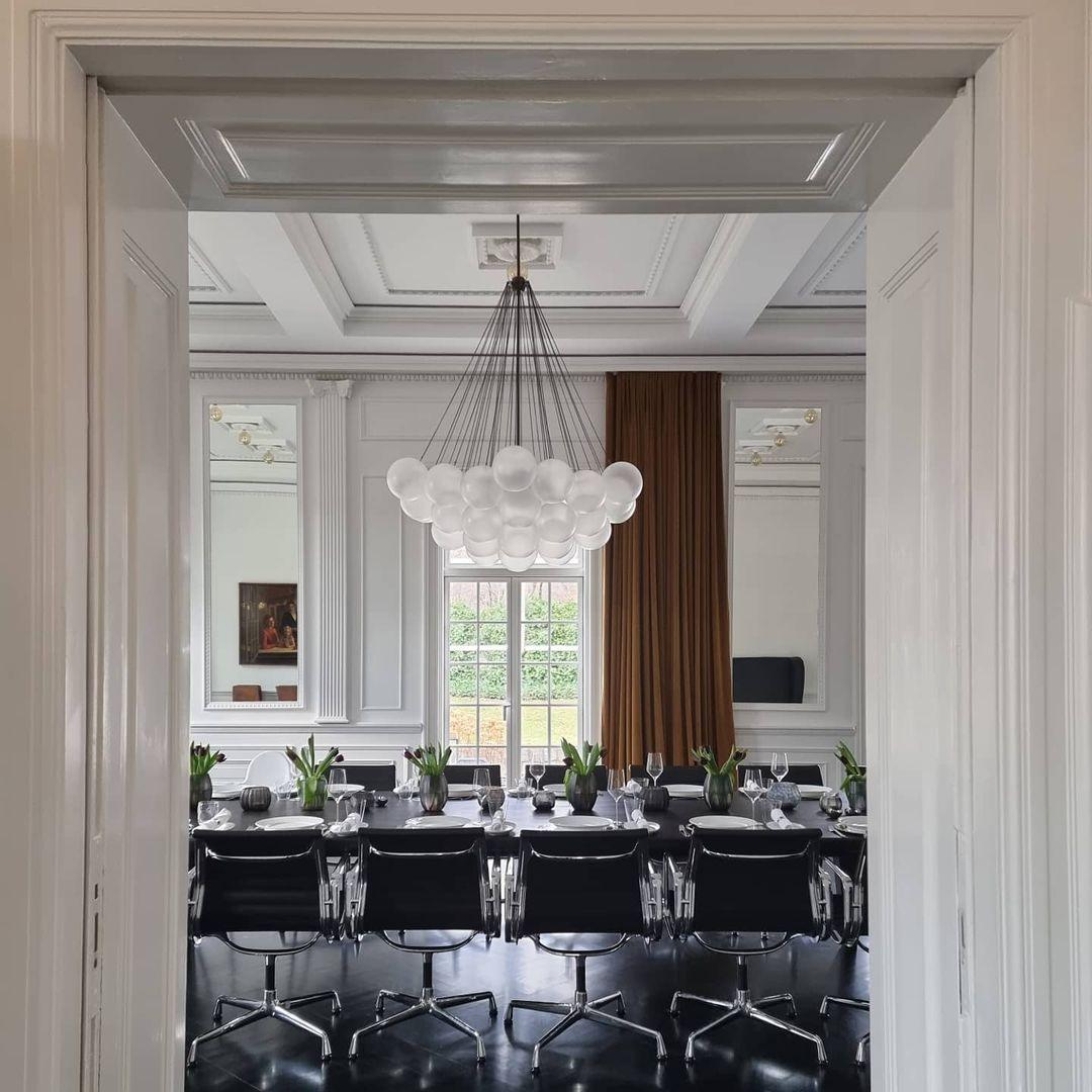 Halden Frosted Glass Bubble Chandelier