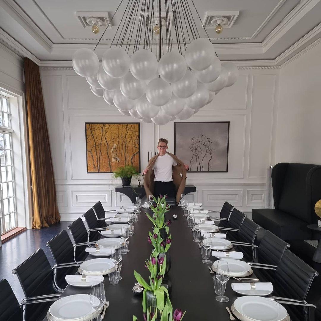 Halden Frosted Glass Bubble Chandelier