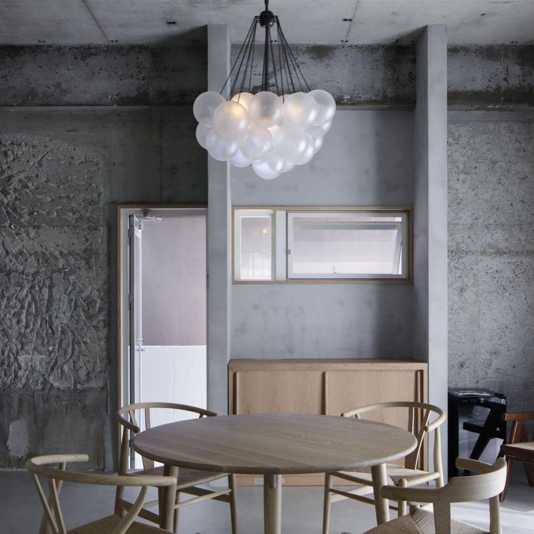 Halden Frosted Glass Bubble Chandelier