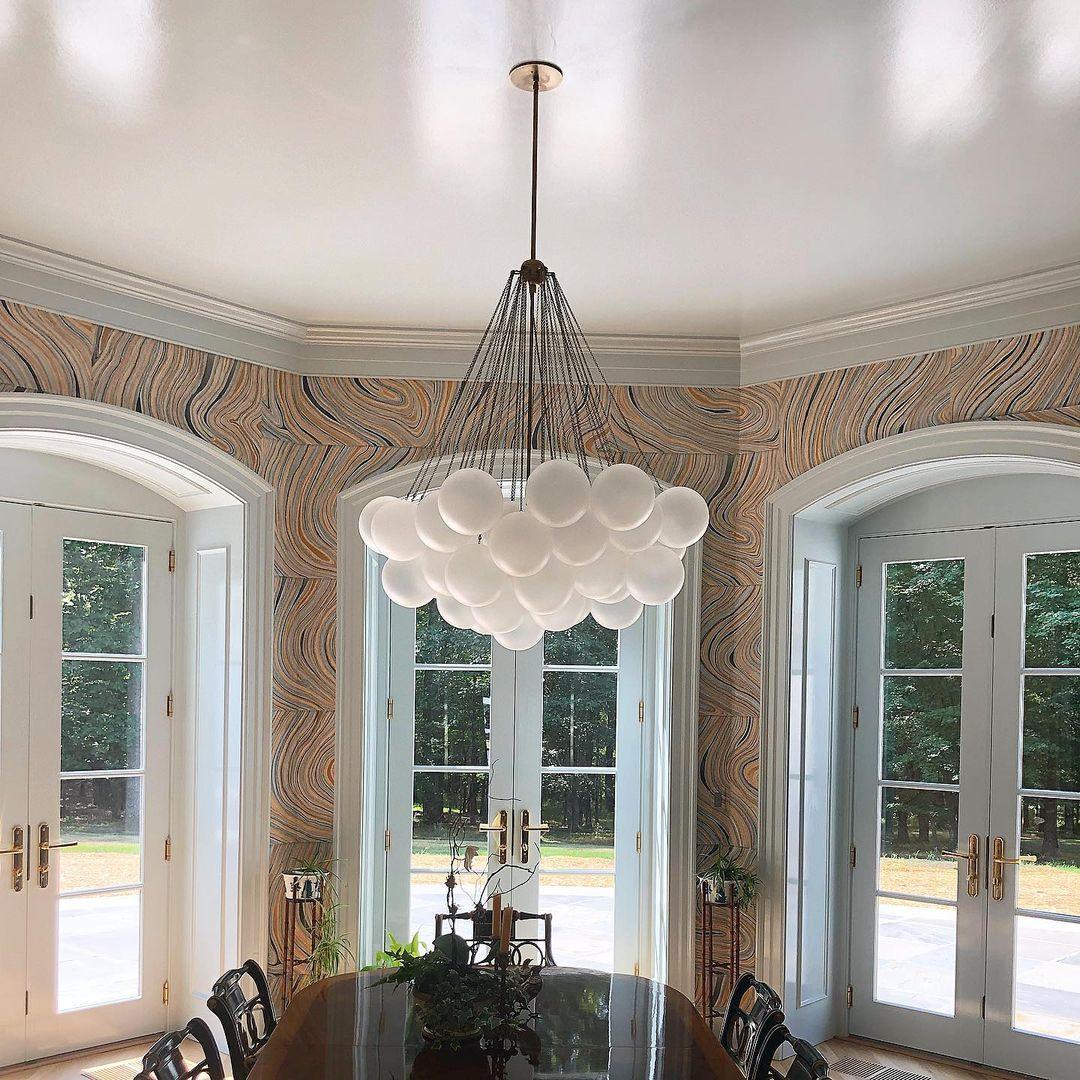 Halden Frosted Glass Bubble Chandelier