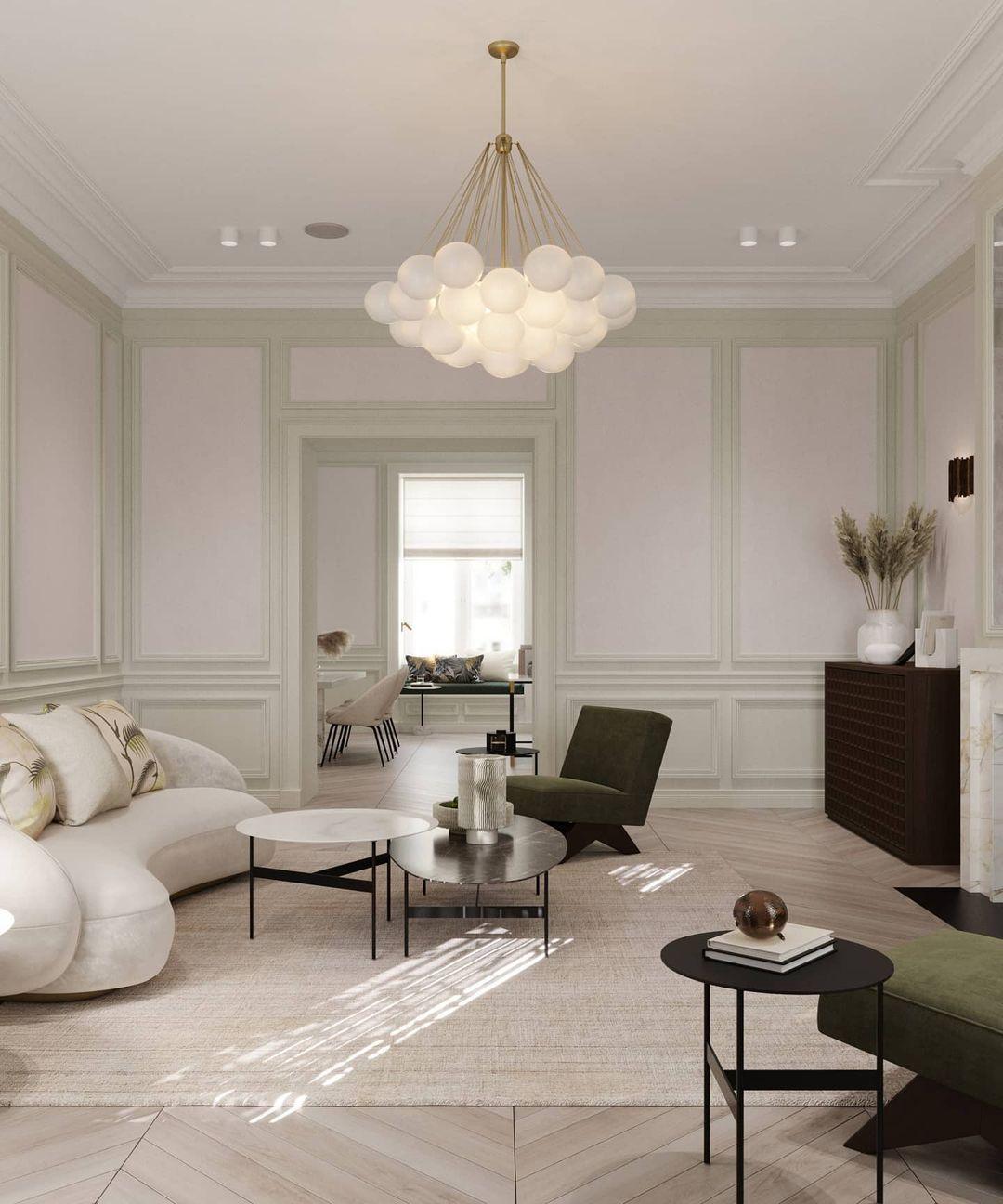 Halden Frosted Glass Bubble Chandelier