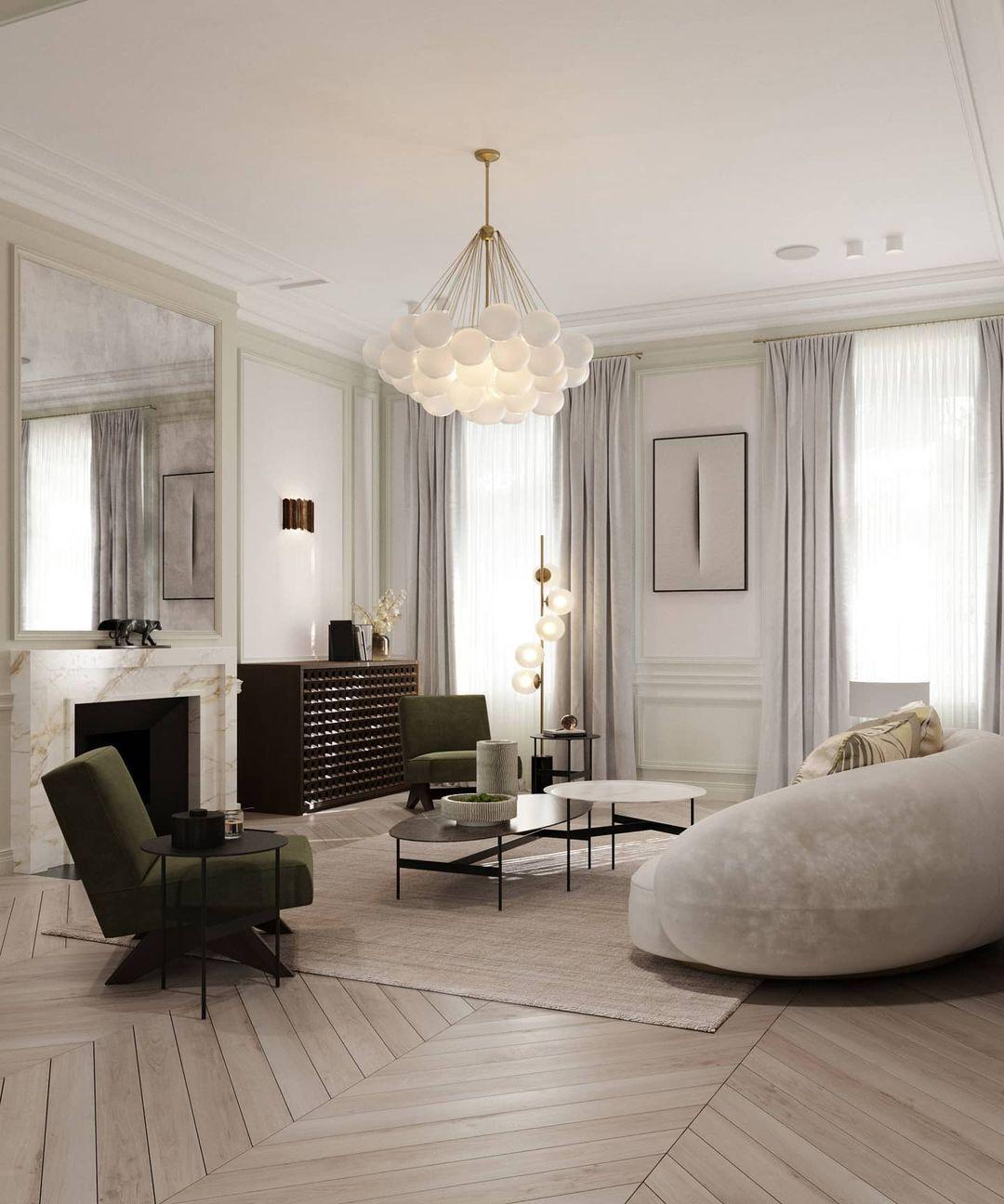 Halden Frosted Glass Bubble Chandelier