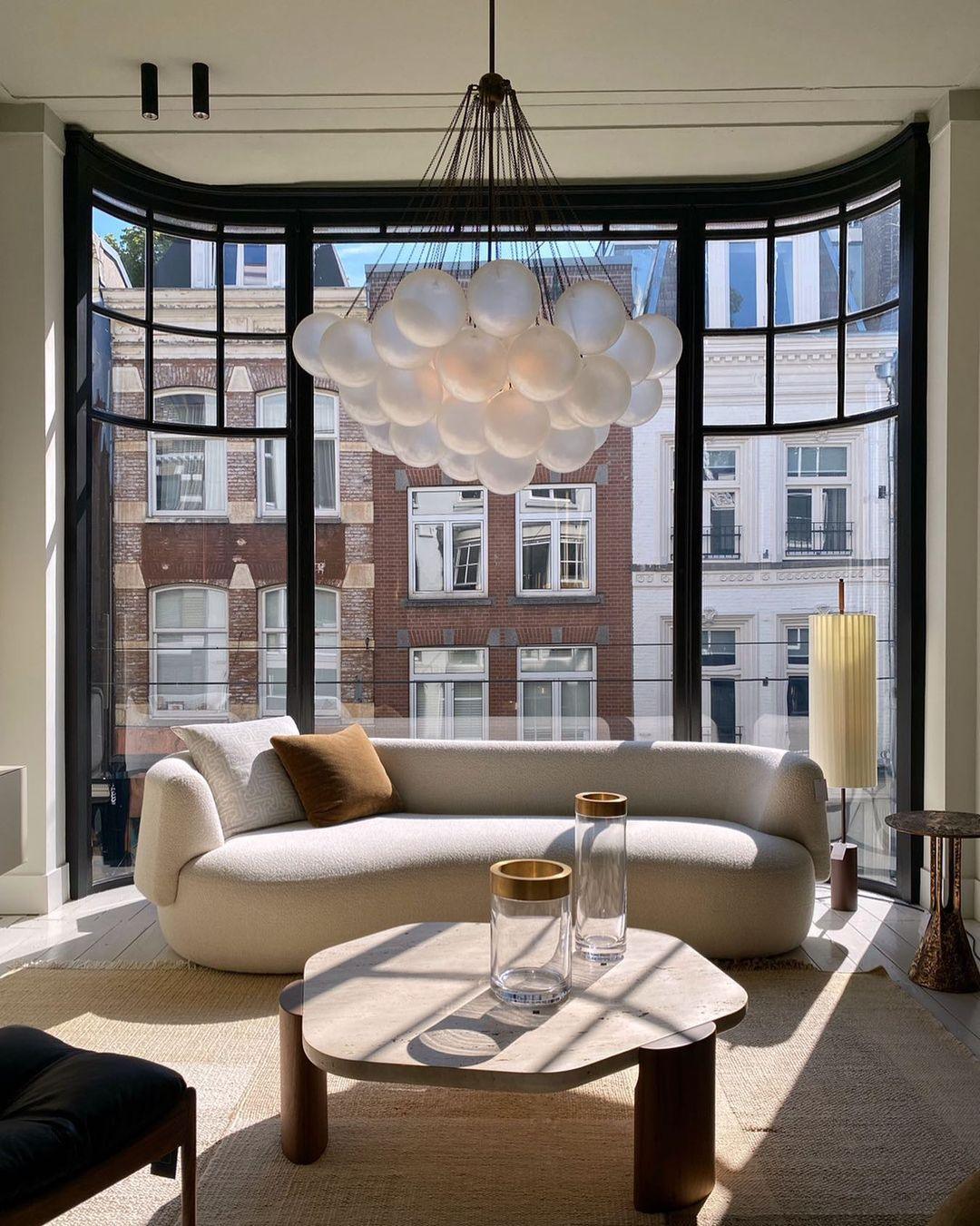 Halden Frosted Glass Bubble Chandelier