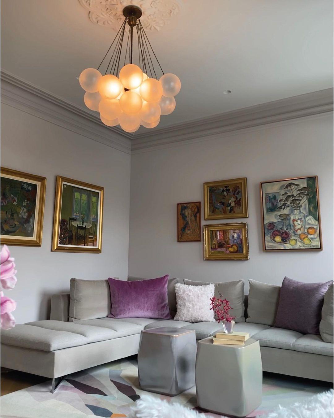 Halden Frosted Glass Bubble Chandelier