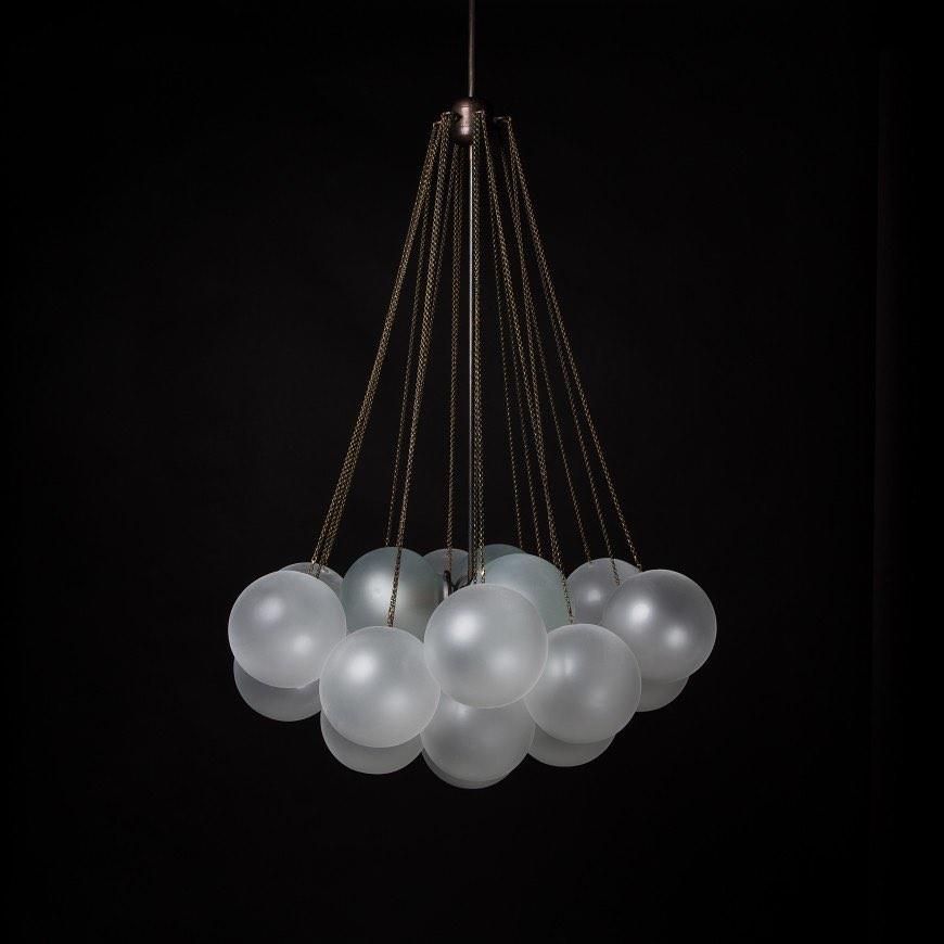 Halden Frosted Glass Bubble Chandelier