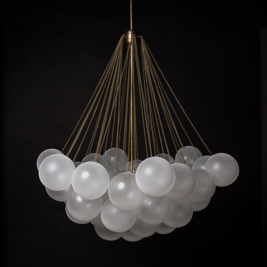 Halden Frosted Glass Bubble Chandelier