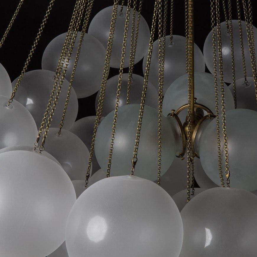 Halden Frosted Glass Bubble Chandelier