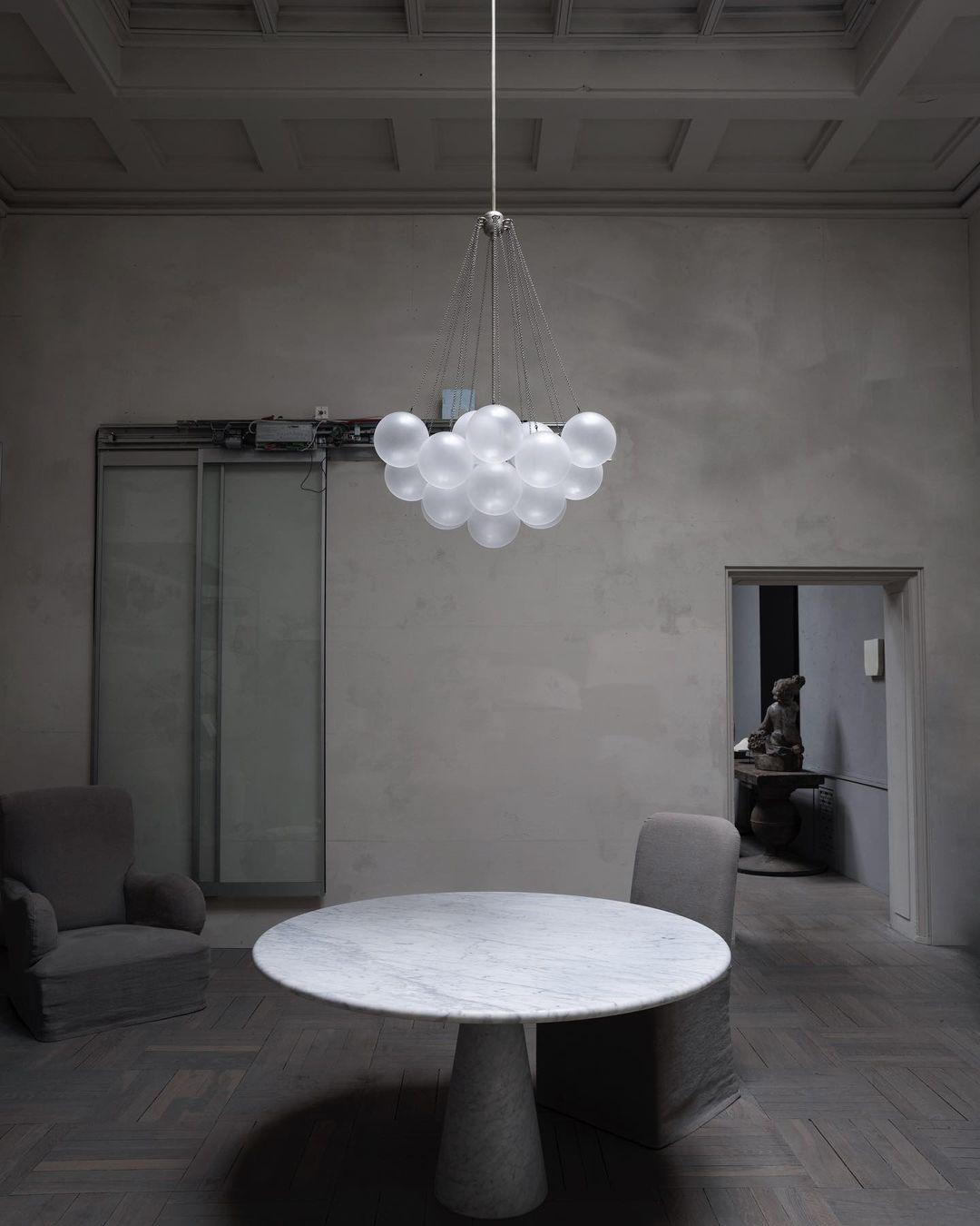 Halden Frosted Glass Bubble Chandelier
