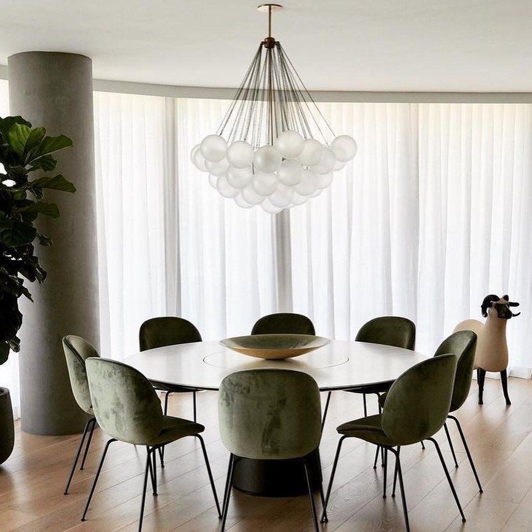 Halden Frosted Glass Bubble Chandelier