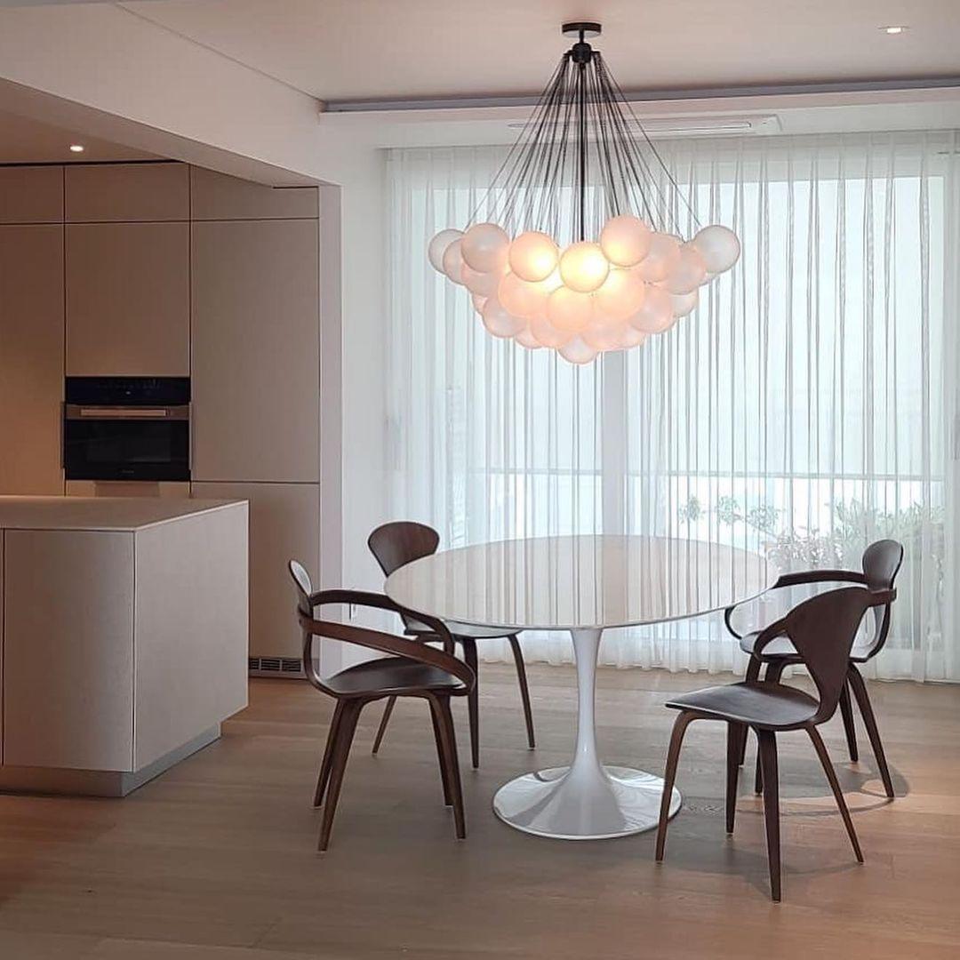 Halden Frosted Glass Bubble Chandelier