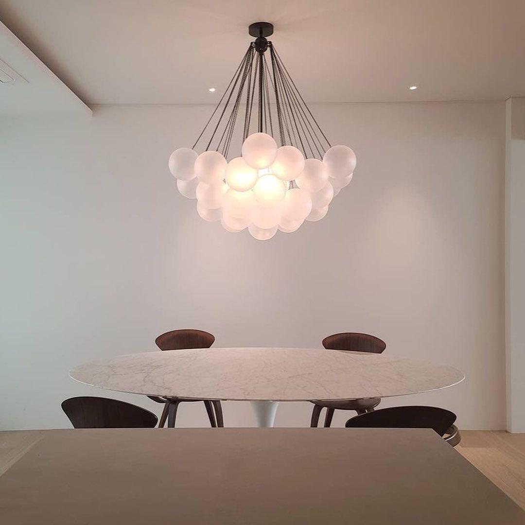 Halden Frosted Glass Bubble Chandelier
