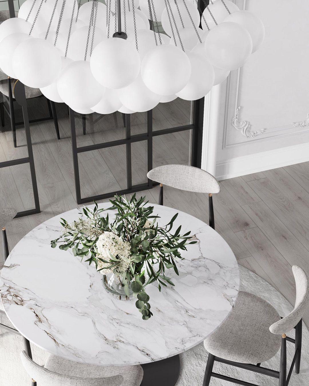 Halden Frosted Glass Bubble Chandelier