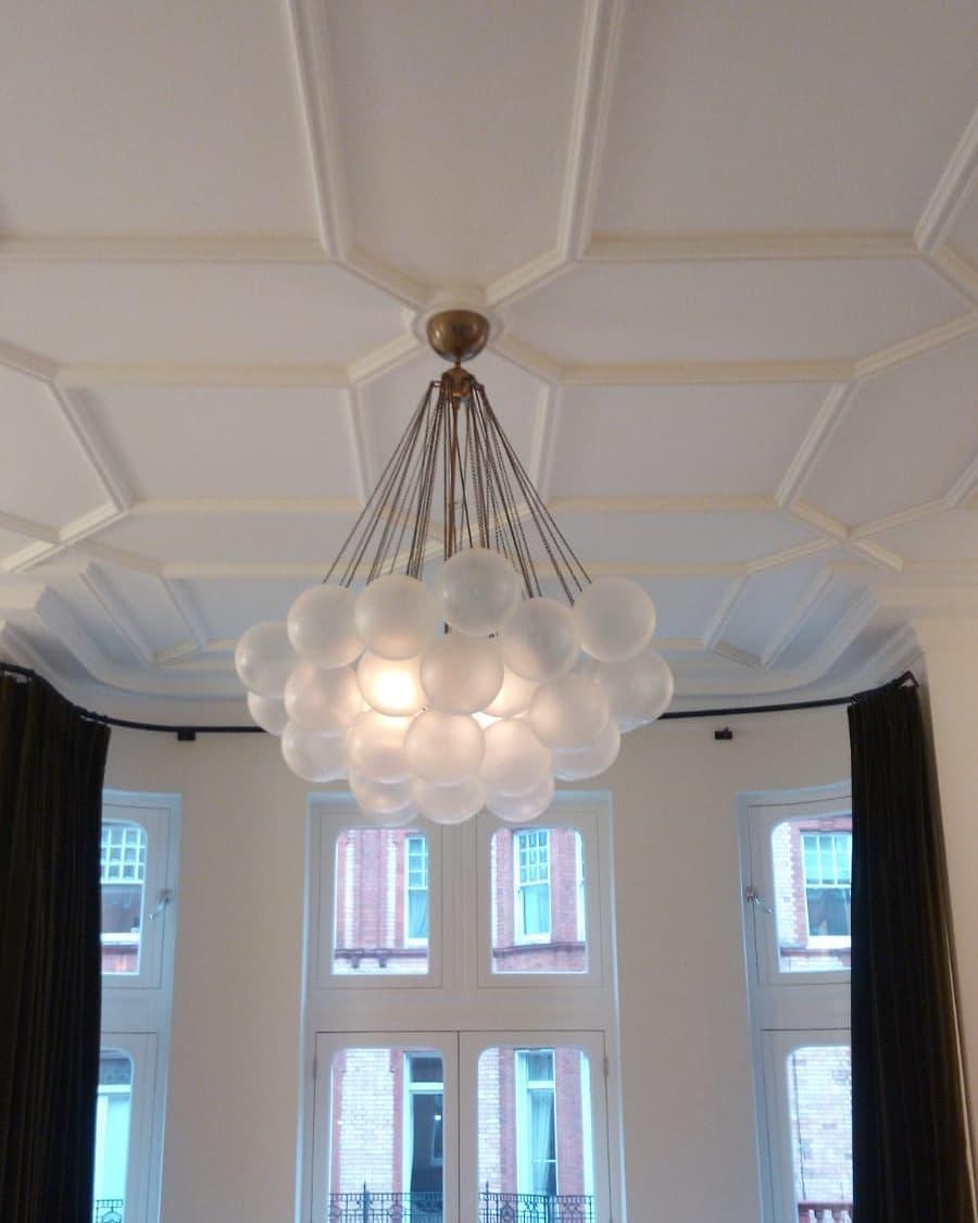 Halden Frosted Glass Bubble Chandelier