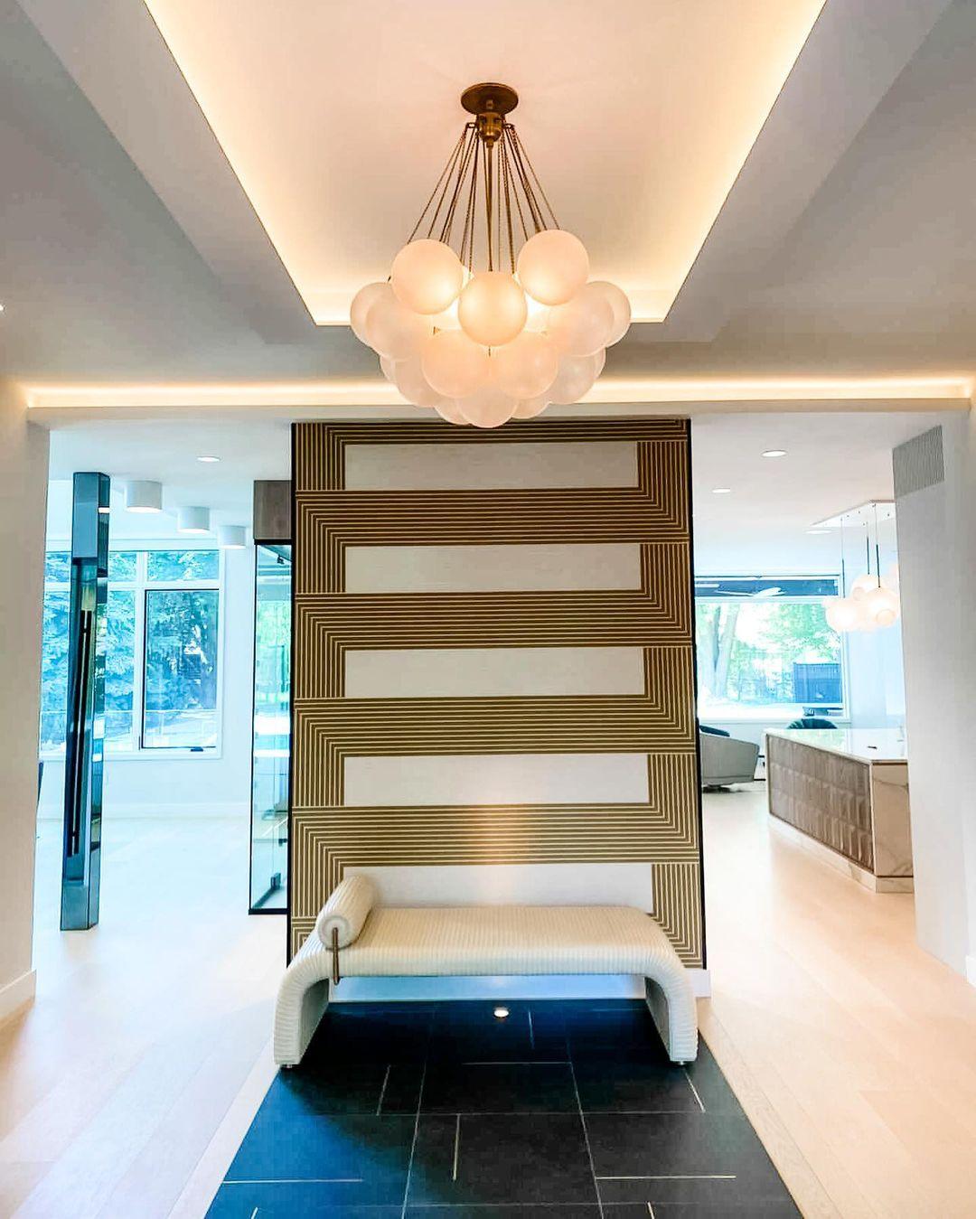 Halden Frosted Glass Bubble Chandelier