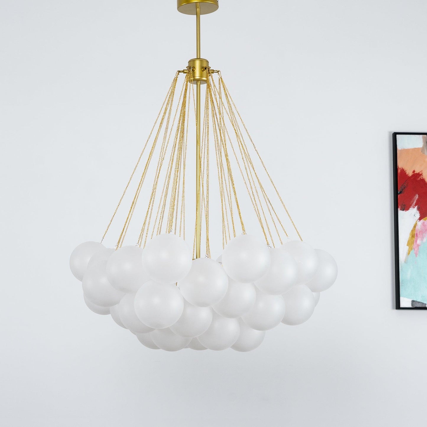Halden Frosted Glass Bubble Chandelier