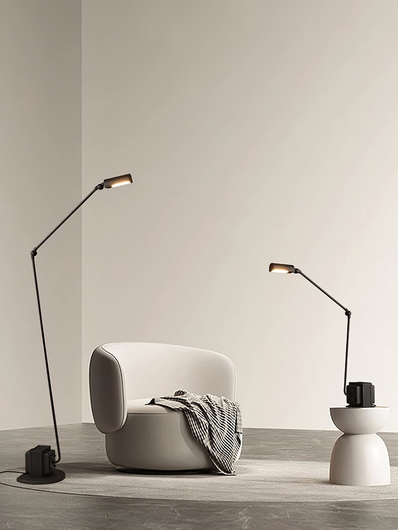 Dimmable Swivel Task Floor Lamp