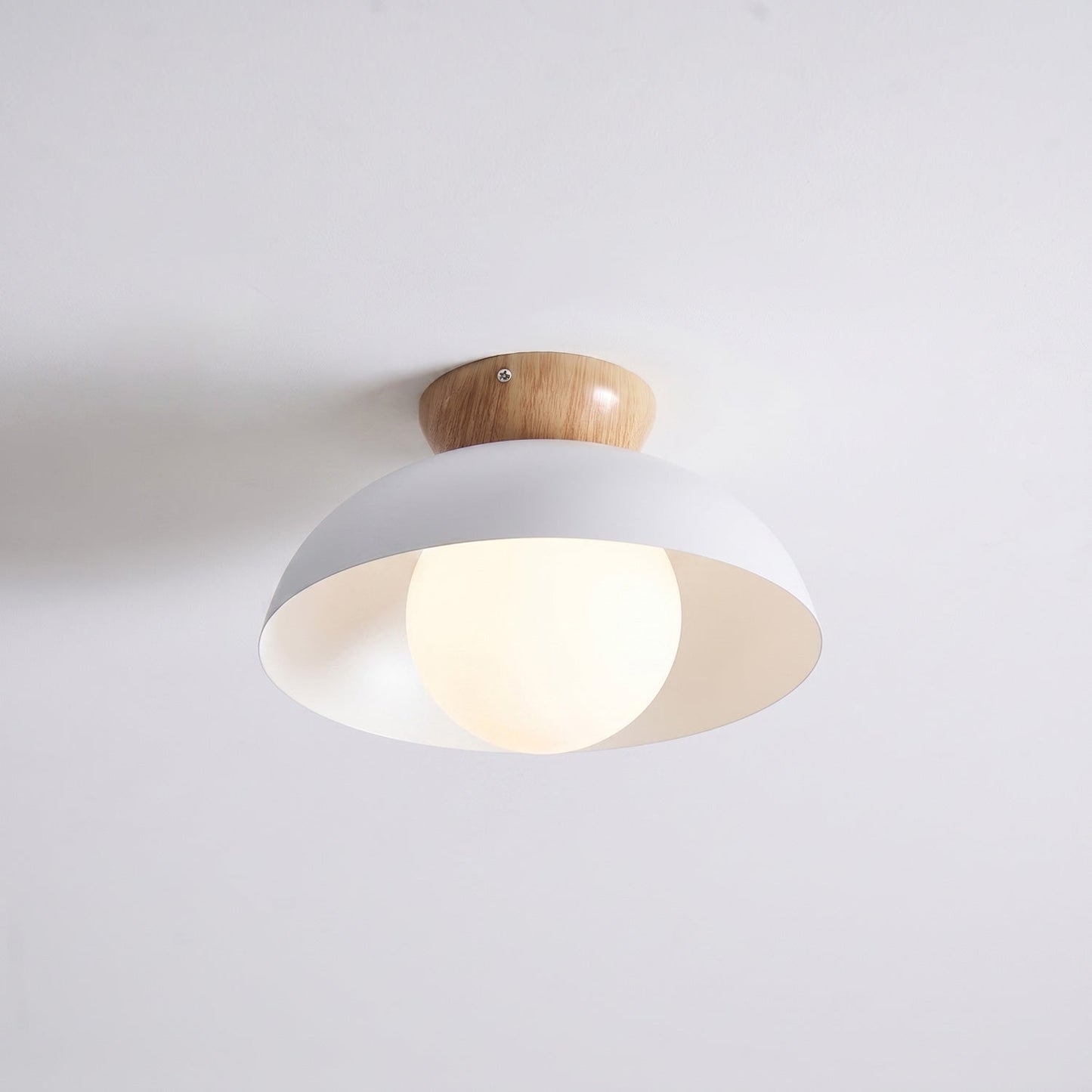 Sculptural Dome Semi-Flush Ceiling Light