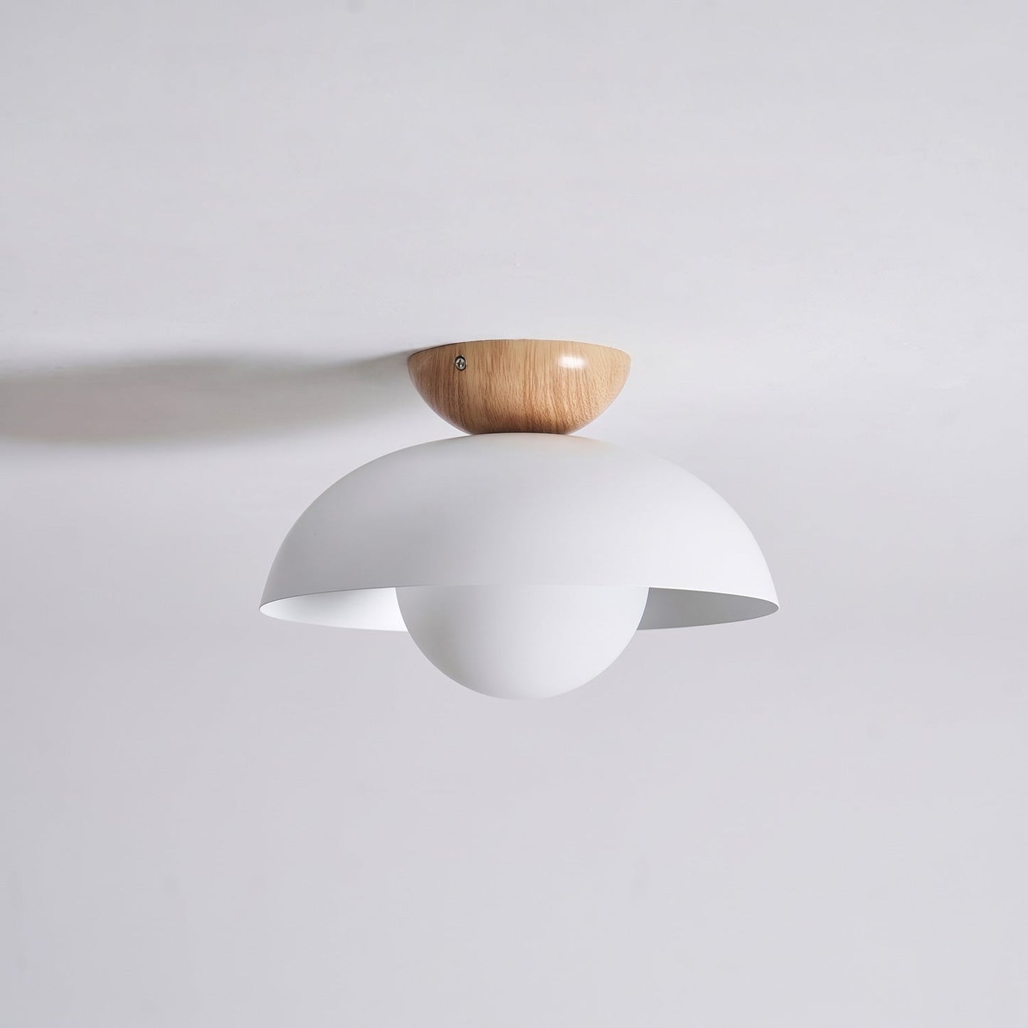 Sculptural Dome Semi-Flush Ceiling Light