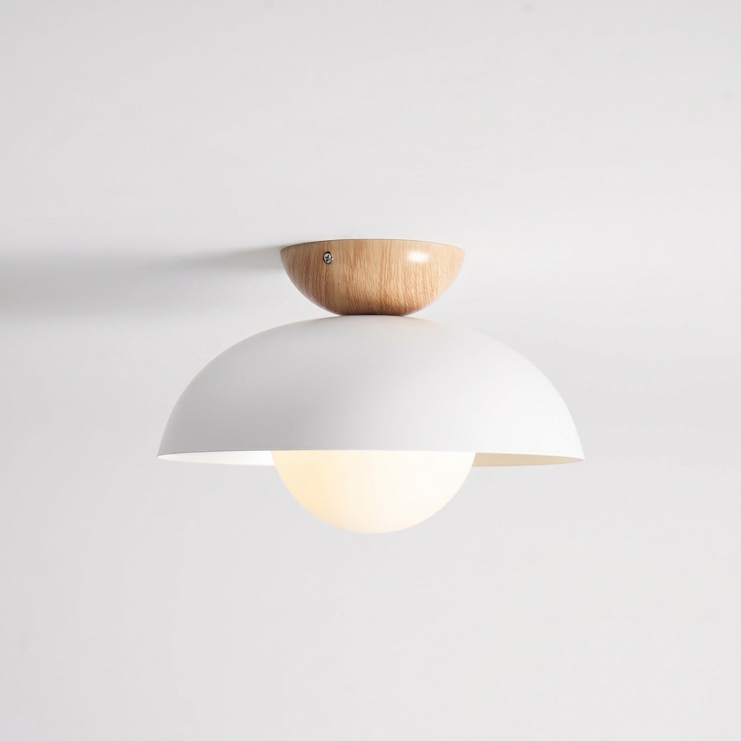 Sculptural Dome Semi-Flush Ceiling Light