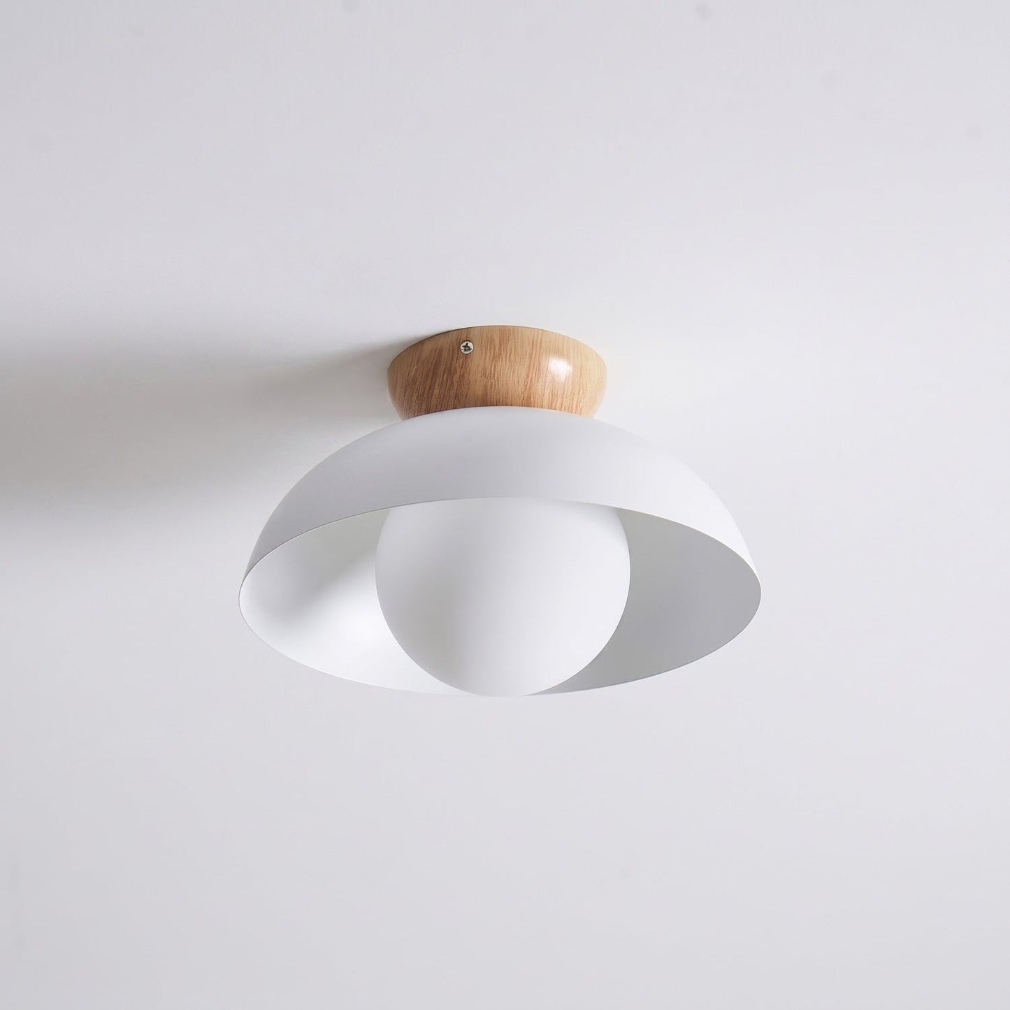 Sculptural Dome Semi-Flush Ceiling Light