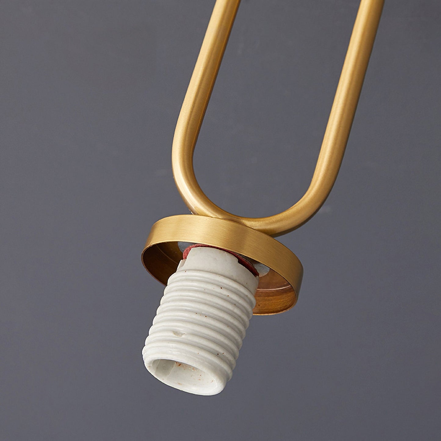 Faceted Glass Art Deco Ceiling Light — Warm Brass