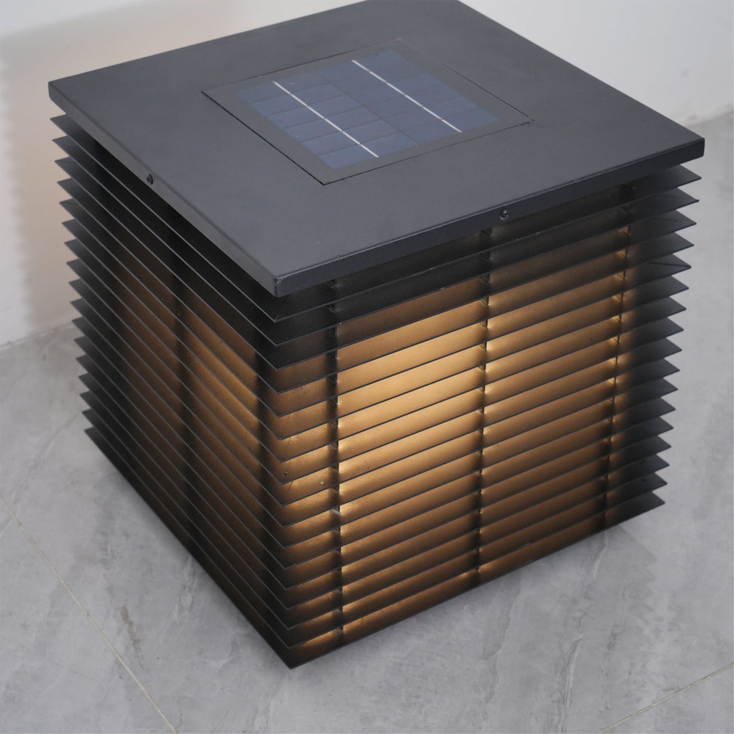 Cube Solar Outdoor Lantern