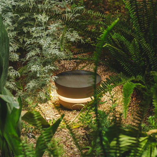 Aluminum Disc Outdoor Table Lamp
