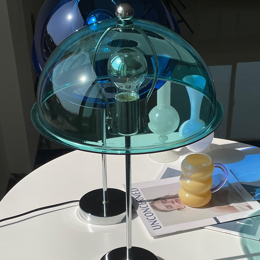 Amber Acrylic Shade Table Lamp