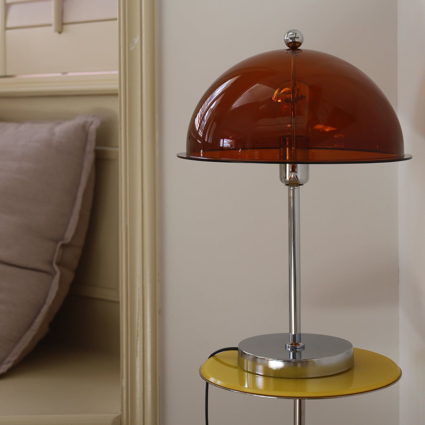 Amber Acrylic Shade Table Lamp