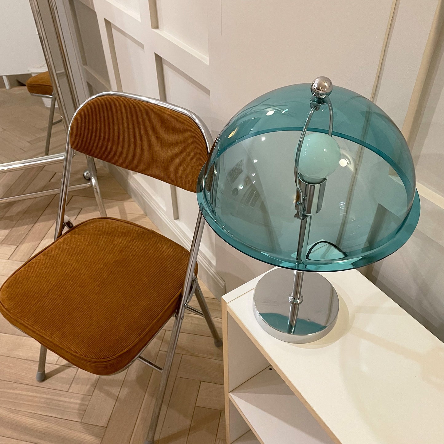 Amber Acrylic Shade Table Lamp