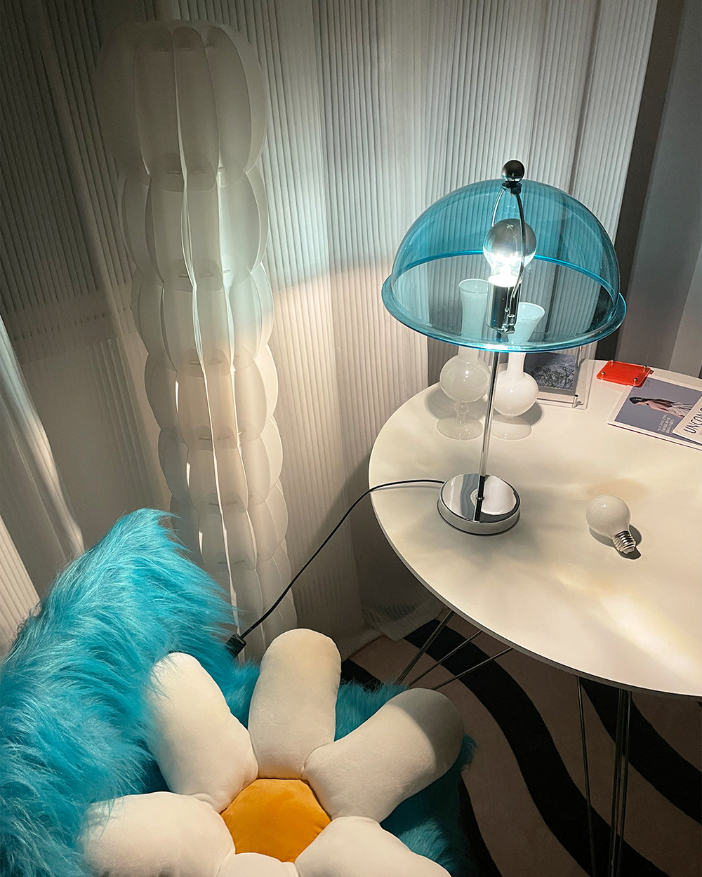 Amber Acrylic Shade Table Lamp