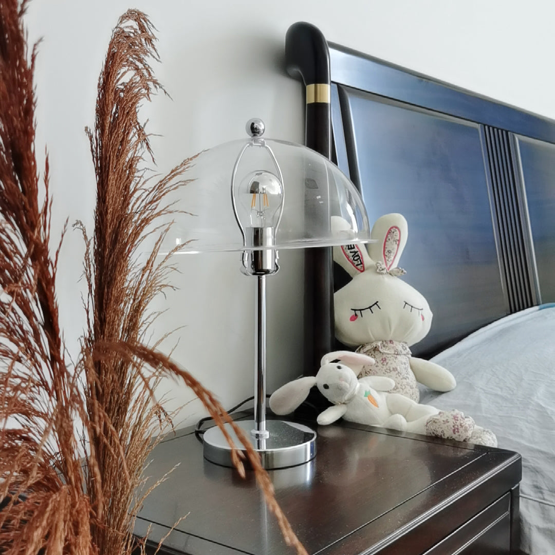 Amber Acrylic Shade Table Lamp