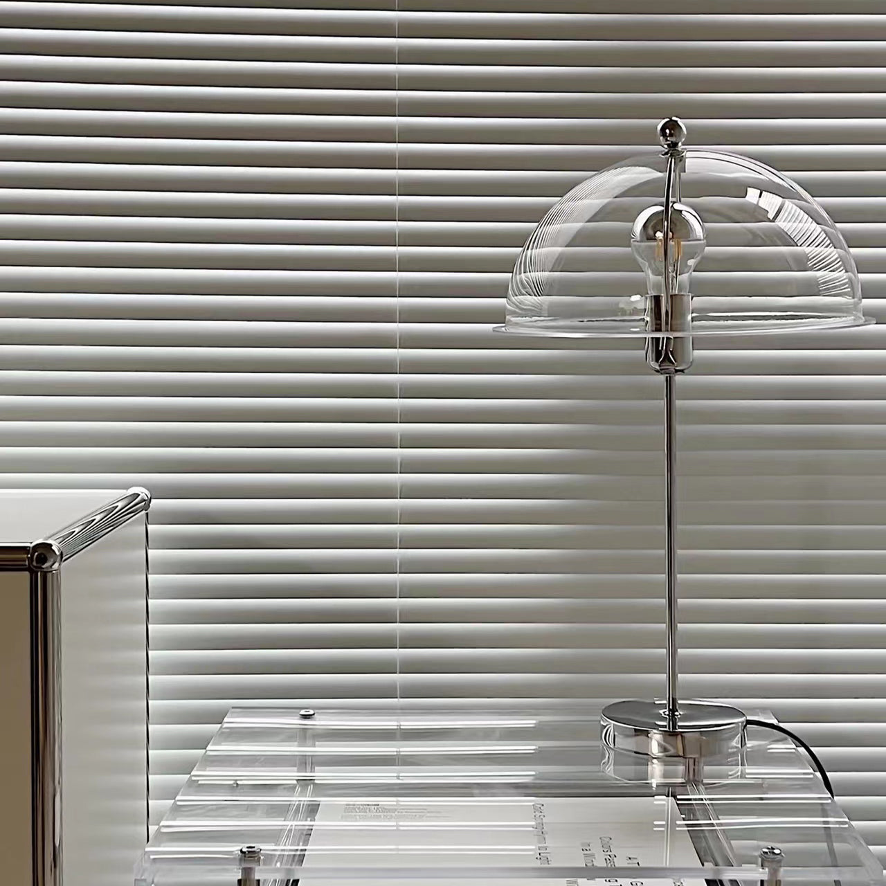 Amber Acrylic Shade Table Lamp